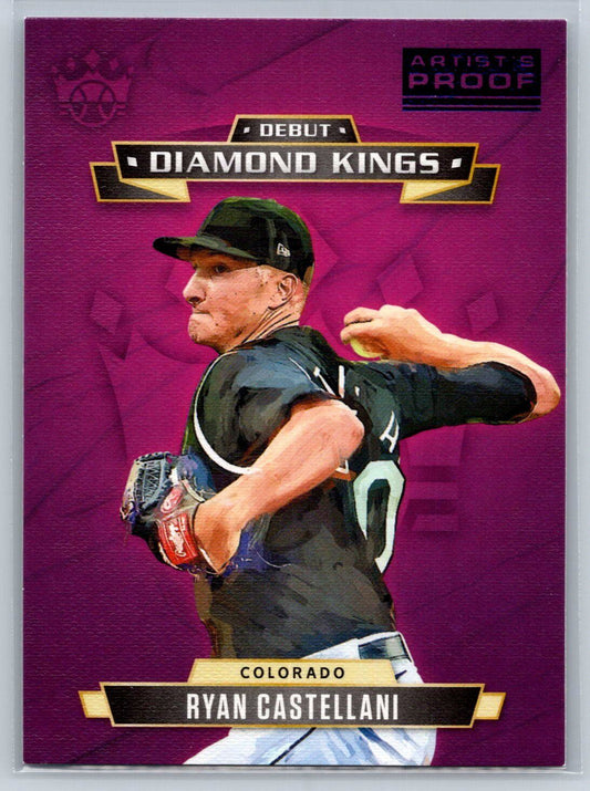2021 Panini Diamond Kings Debut Art of Prof Ryan Castellani RC #DDK-CO Colorado