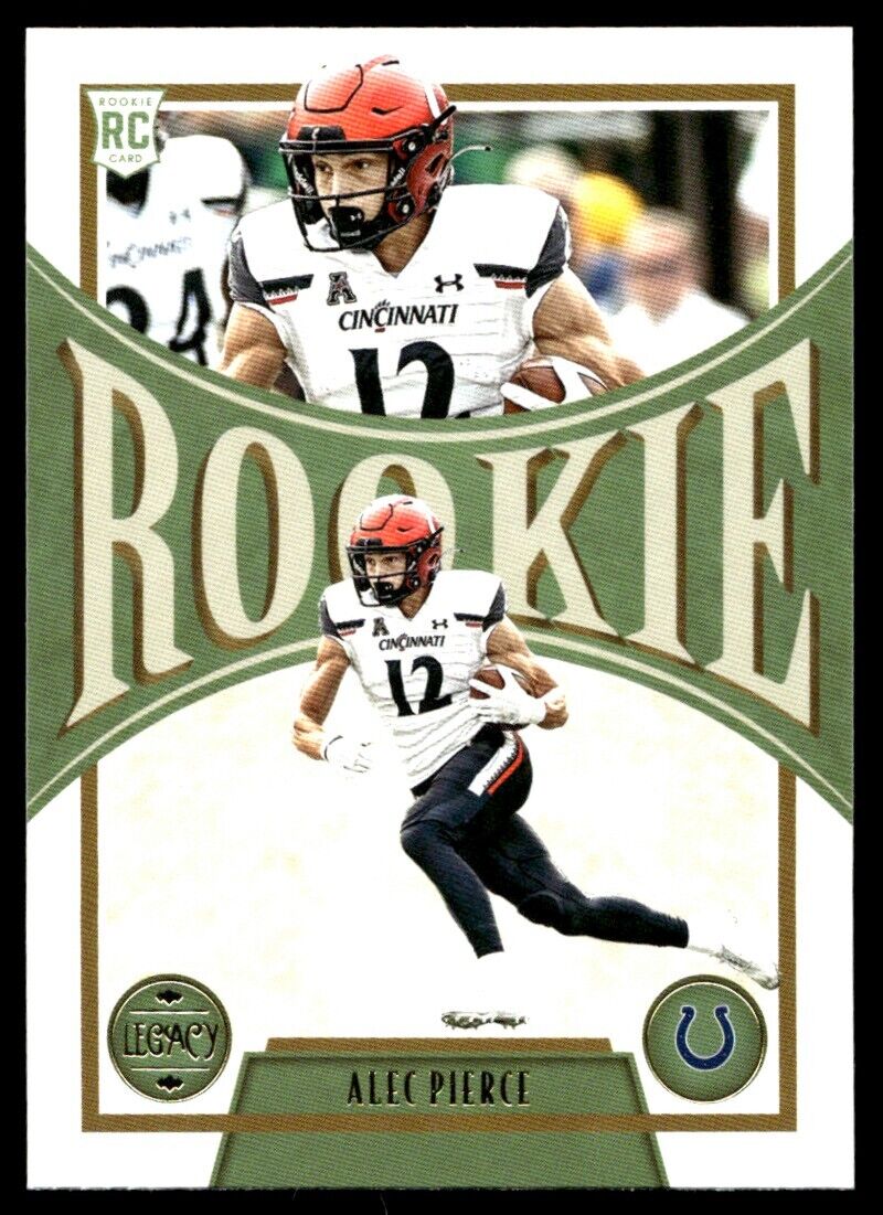 Alec Pierce 2022 Panini Legacy Bronze Rookie RC #197 Colts