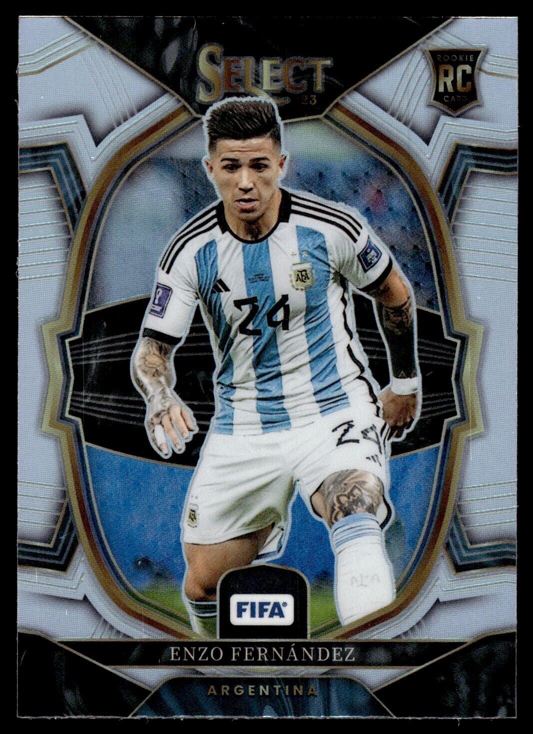 2022-23 Select FIFA Enzo Fernandez Rookie Silver Prizm #26 Argentina - walk-of-famesports
