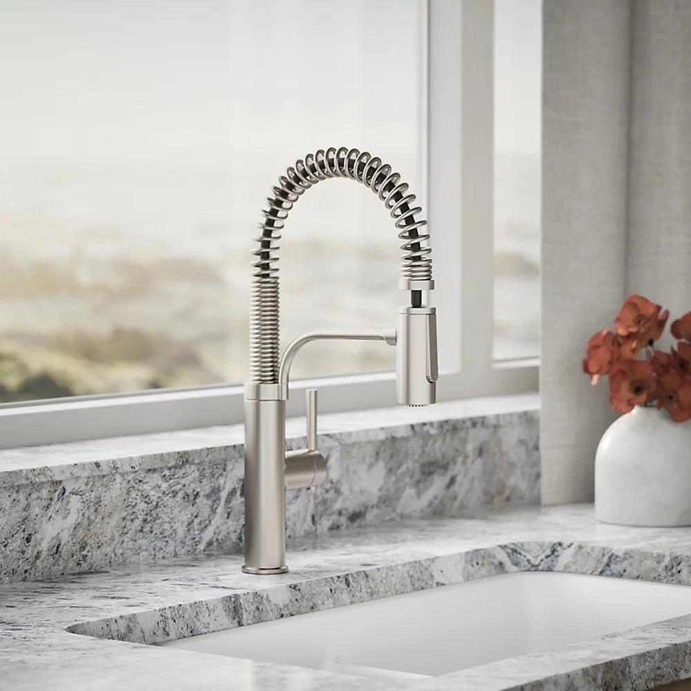 Kohler Provo Semi-Professional Pull-Down Kitchen Sink Faucet - Stainless Steel