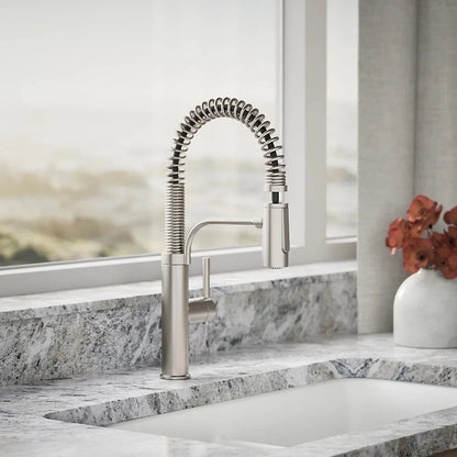 Kohler Provo Semi-Professional Pull-Down Kitchen Sink Faucet - Stainless Steel