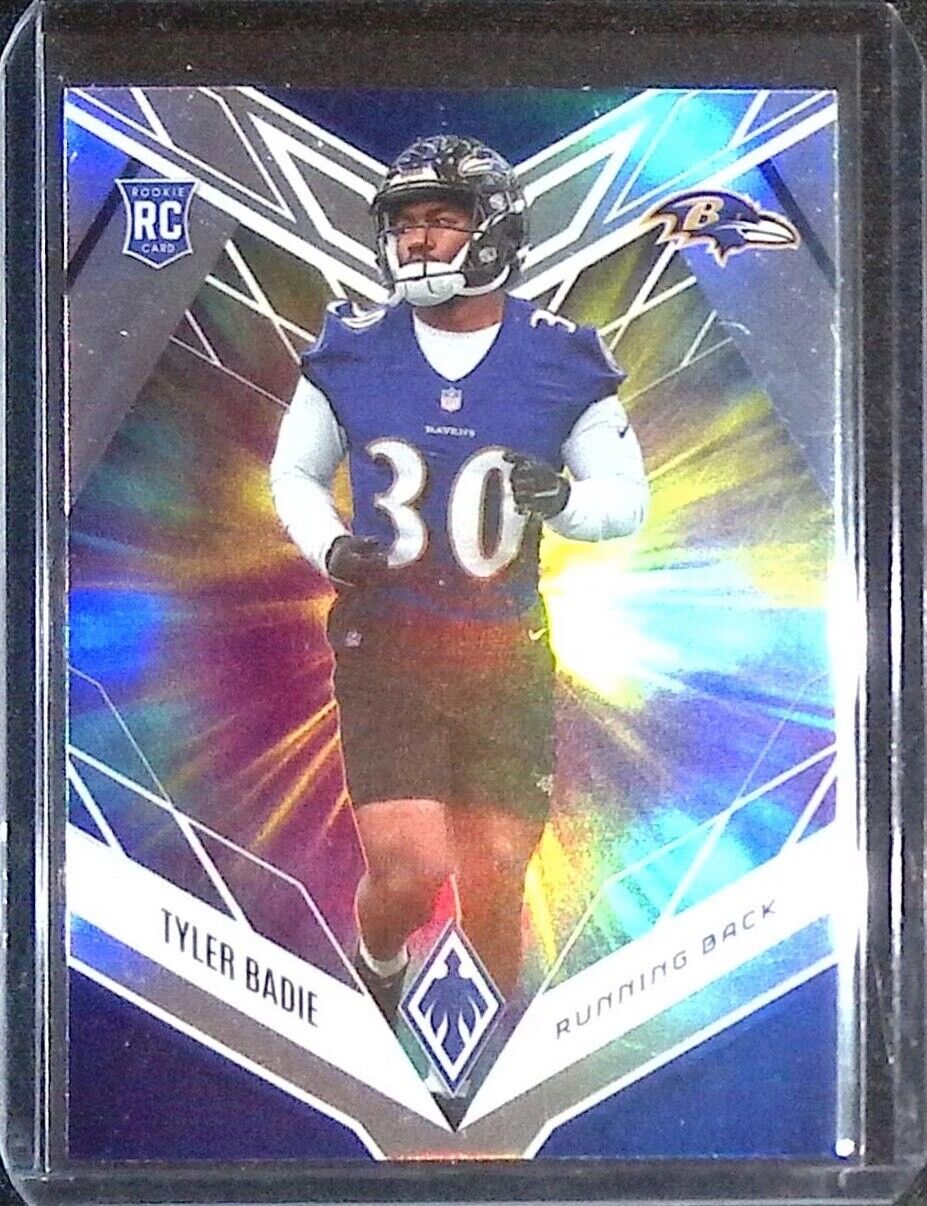 2022 Panini Phoenix Tyler Badie COLOR BURST RC #148 Baltimore Ravens - walk-of-famesports