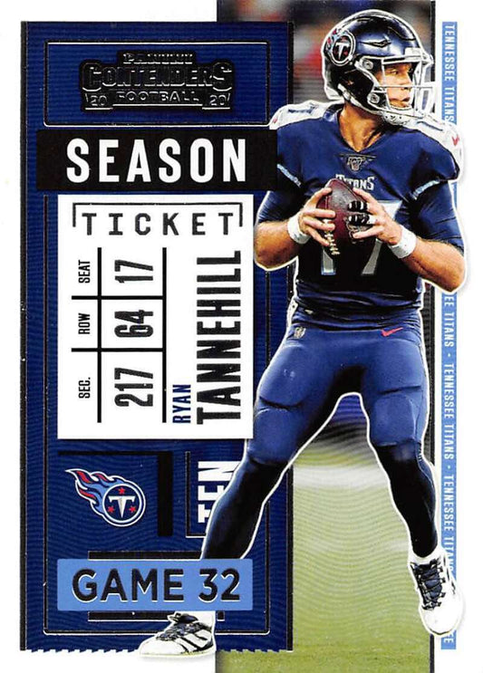 2020 Panini Contenders Season Ticket Ryan Tannehill #9 Tennessee Titans - walk-of-famesports