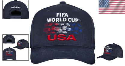 USA Soccer Fan Cap - 2026 FIFA World Cup Snapback with Raised Embroidery