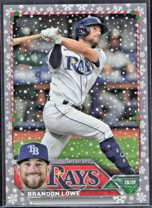 2023 Topps Holiday Brandon Lowe H20 Tampa Bay Rays