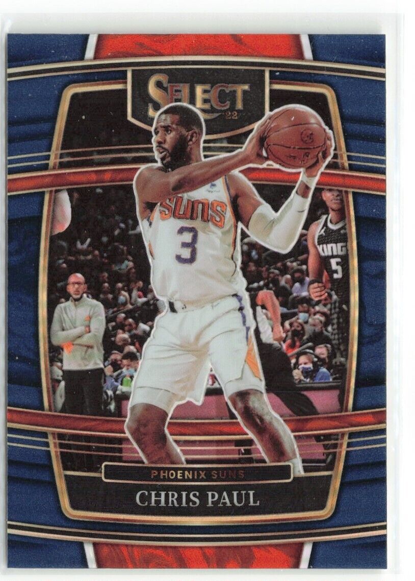 2021-22 Panini Select Chris Paul Blue Prizm #51 Phoenix Suns
