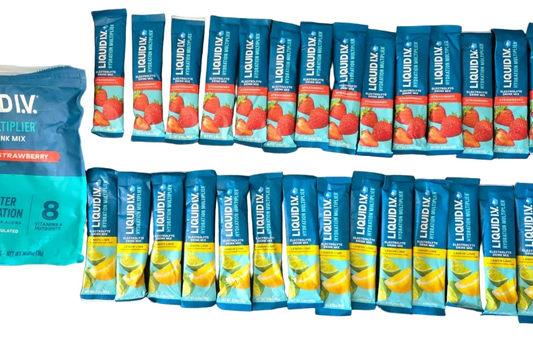 Liquid I.V. Hydration Multiplier Strawberry Lemon Lime 27 Stick Packs