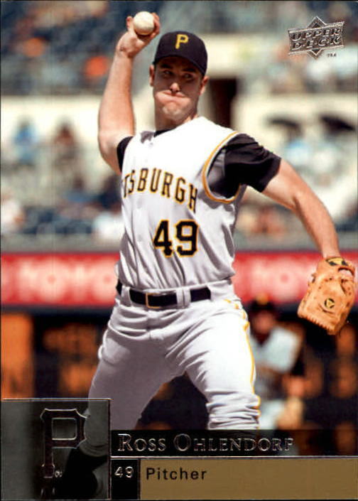 2009 Upper Deck Ross Ohlendorf #826 Pittsburgh Pirates