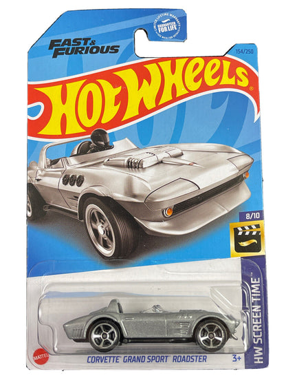 Hot Wheels Corvette Grand Sport Roadster HW Screen Time 8/10 154/250