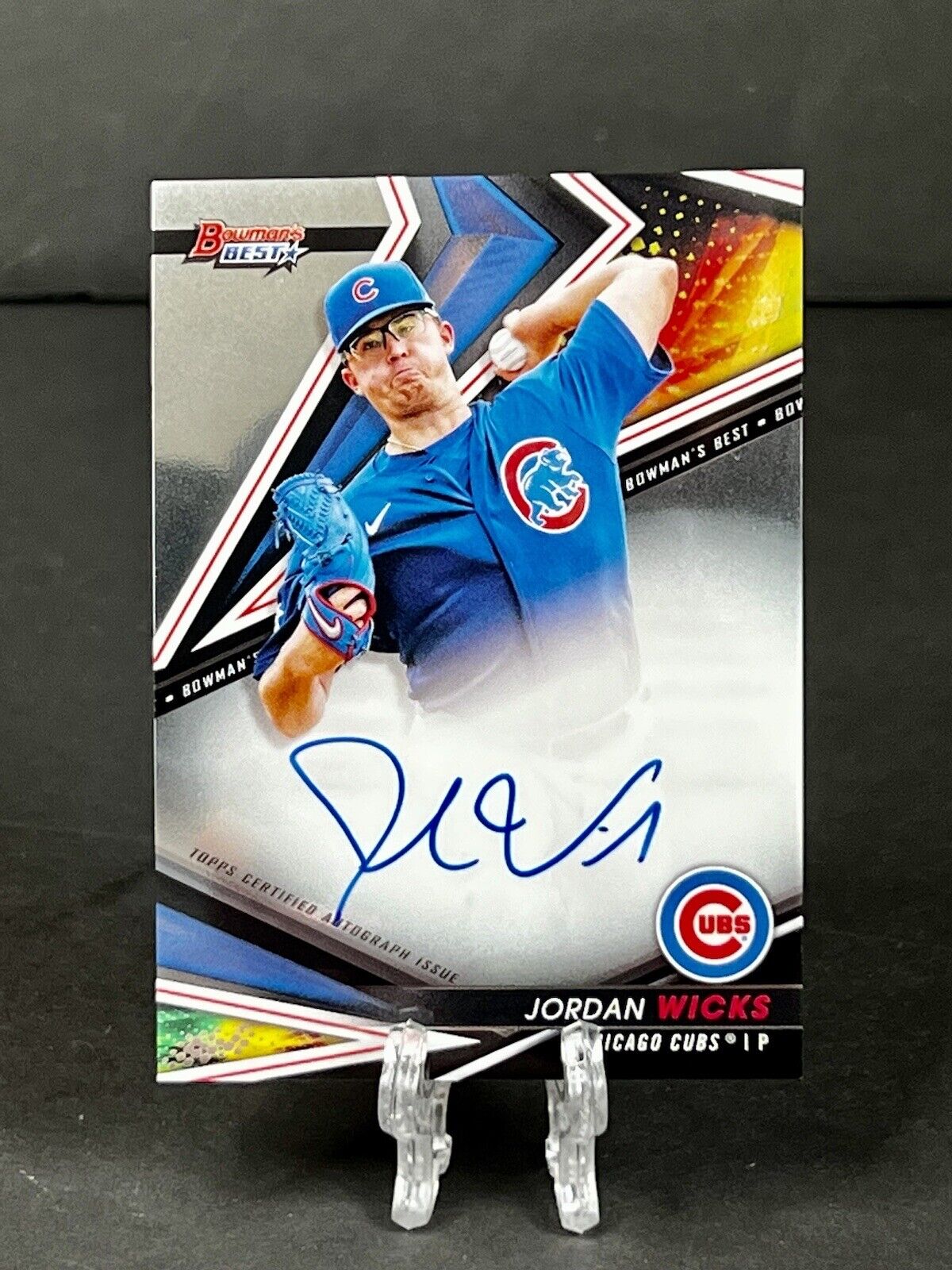 2022 Topps Bowman Best Jordan Wicks Auto #B22-JWS Chicago Cubs