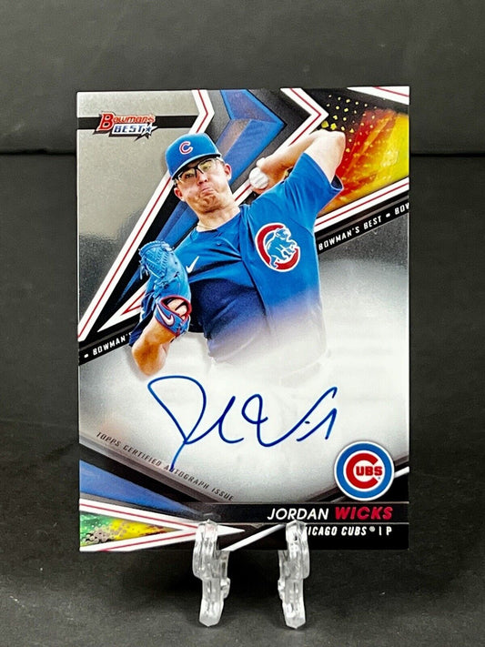 2022 Topps Bowman Best Jordan Wicks Auto #B22-JWS Chicago Cubs