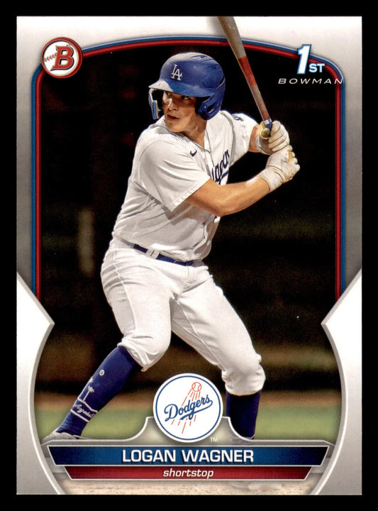 2023 Bowman Prospects 1st Bowman Logan Wagner FBC BP-36 Los Angeles Dodgers