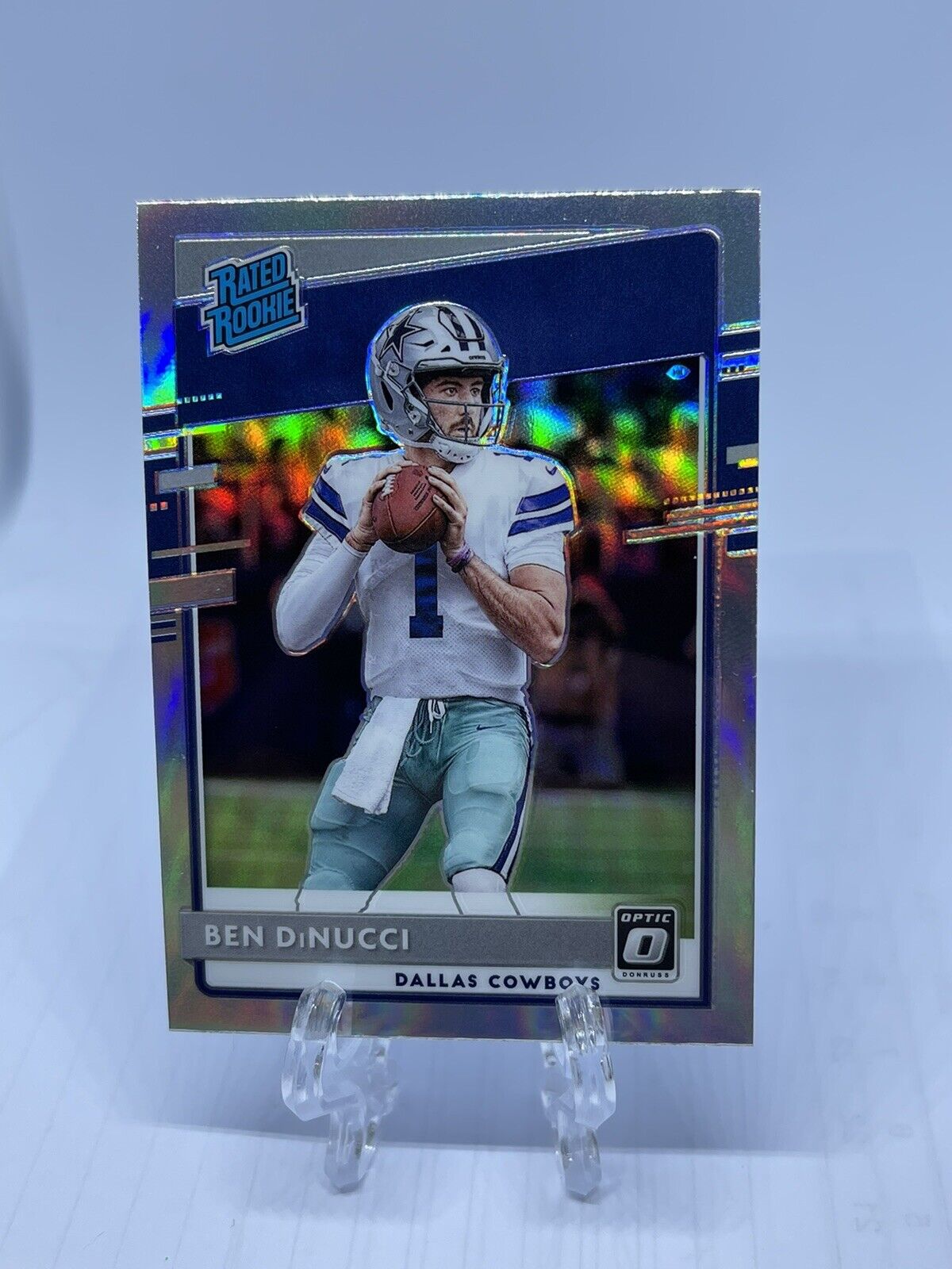 2020 Donruss Optic Rated Rookie Holo Prizm Ben DiNucci #200