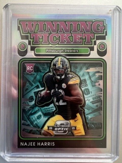 2021 Panini Contender Najee Harris Winning Ticket Rookies RC #WT24 Steelers