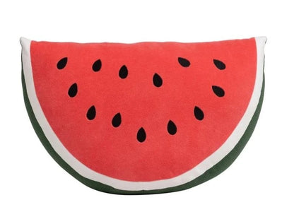 Brentwood Originals Decorative Pillow Watermelon Fruit Red Black Green 3-D