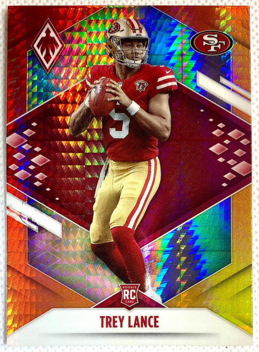 2021 Panini Phoenix Fire Burst Trey Lance RC #103 San Francisco 49ers