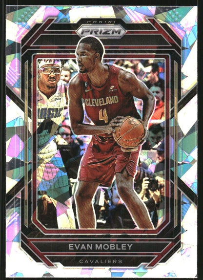 2022-23 Panini Prizm Evan Mobley Cracked Ice Prizm #81 Cleveland Cavaliers - walk-of-famesports