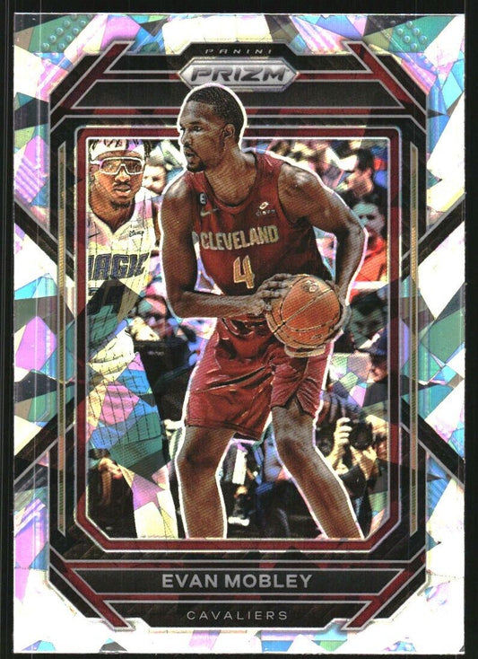 2022-23 Panini Prizm Evan Mobley Cracked Ice Prizm #81 Cleveland Cavaliers - walk-of-famesports