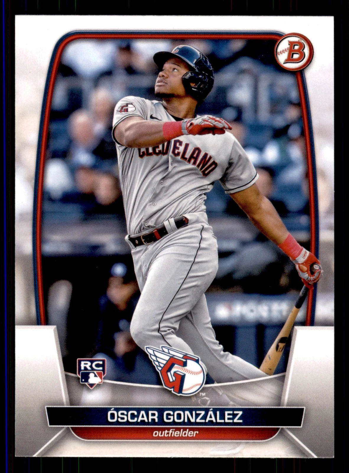 2023 Bowman Oscar Gonzalez RC #62 Cleveland Guardians