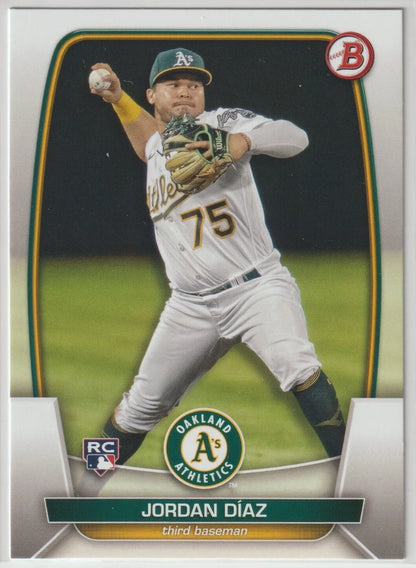 2023 Bowman Jordan Di­az RC #61 Oakland Athletics