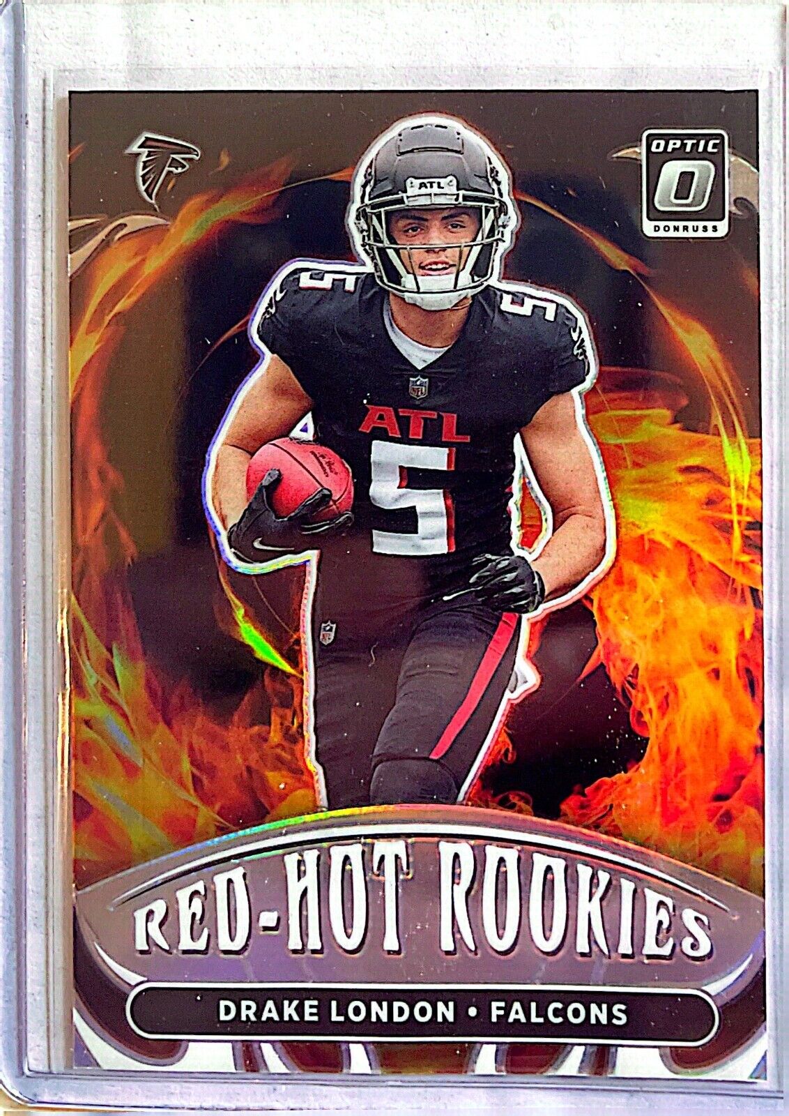 Drake London 2022 PANINI Donruss Optic Red Hot Rookies #RHR-3 ATLANTA FALCONS - walk-of-famesports