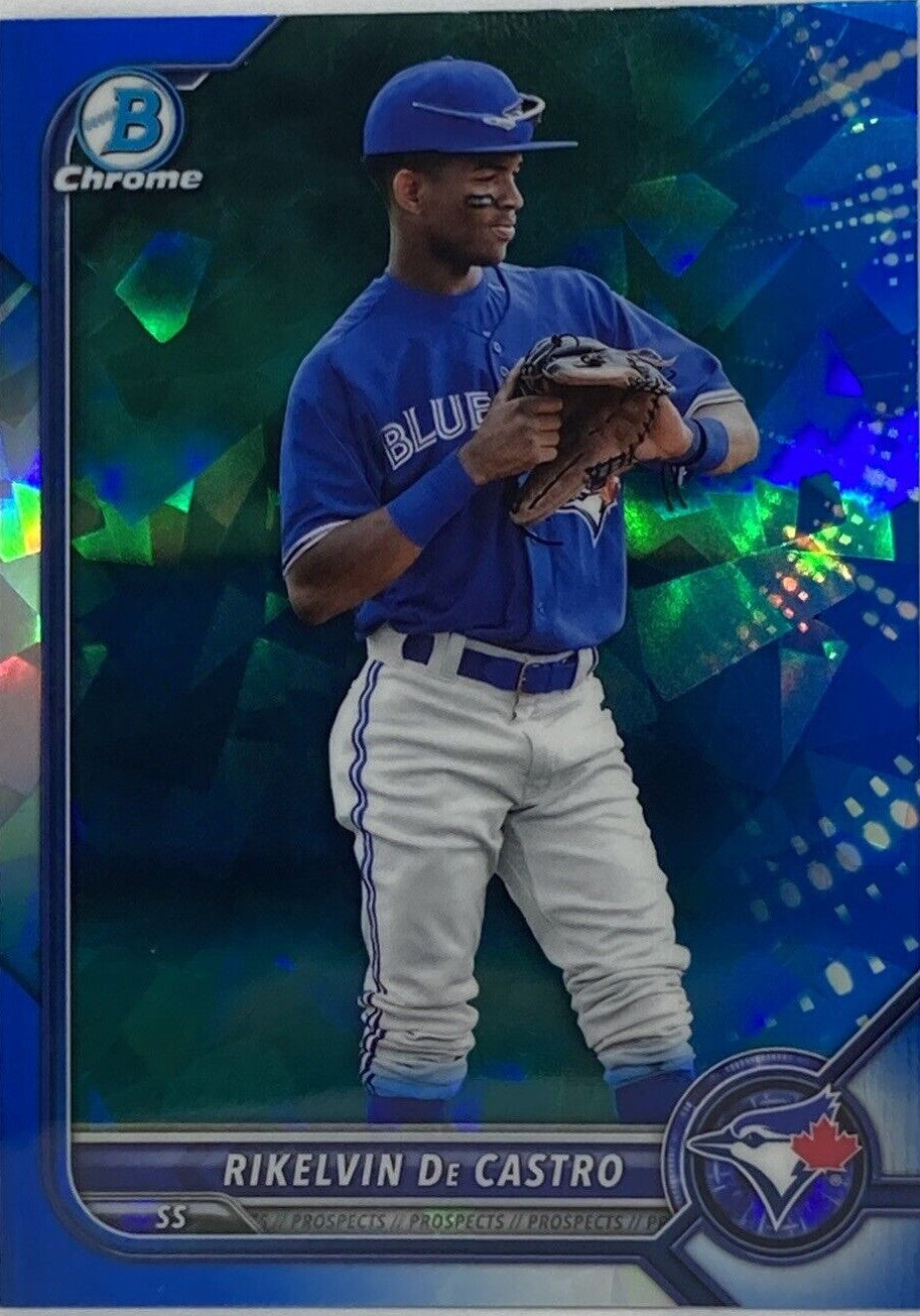 2022 Bowman Chrome Sapphire Rikelvin De Castro Rc #BCP-25