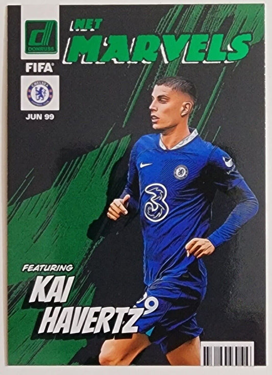 2022-23 Select Donruss Green Net Marvels Kai Havertz #4 Chelsea - walk-of-famesports
