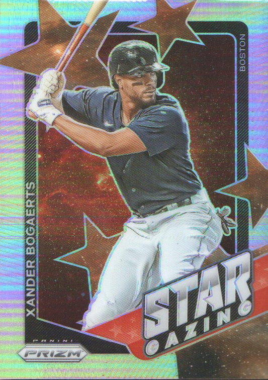 2021 Panini Prizm Xander Bogaerts Star Gazing #14 Boston Red Sox