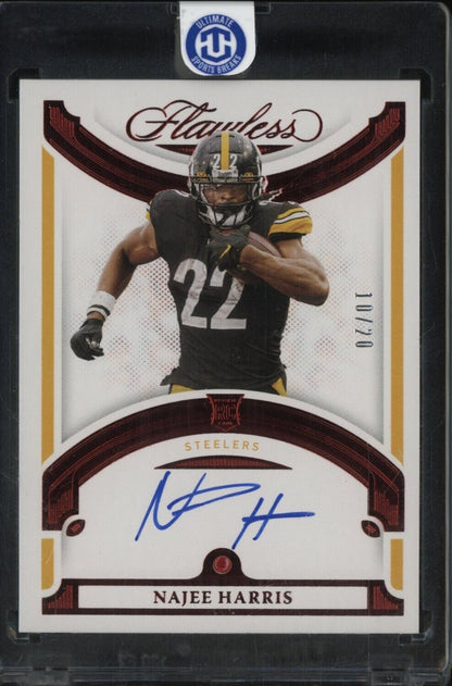 2021 Panini Flawless Ruby Diamond Gem Najee Harris Steelers RC Rookie 10/20