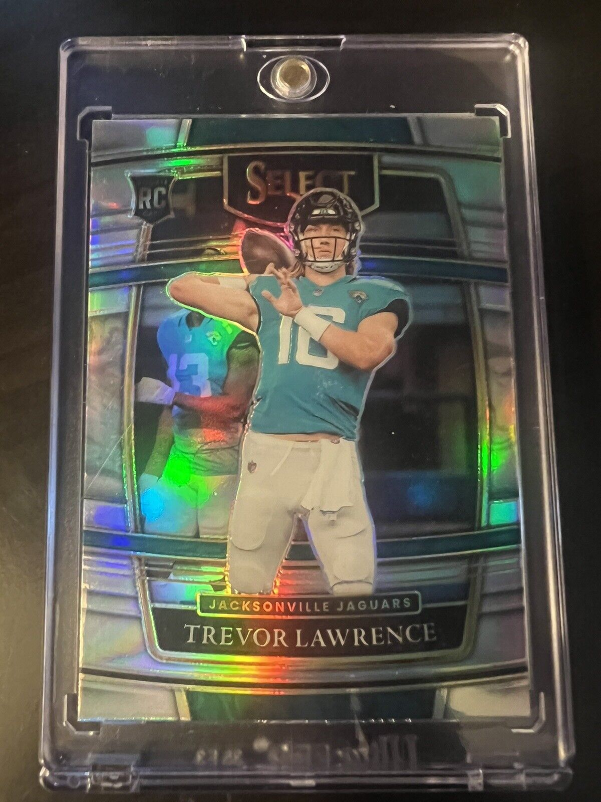 2021 Panini Select Concourse Silver Prizm Trevor Lawrence Rookie #43 Jaguars