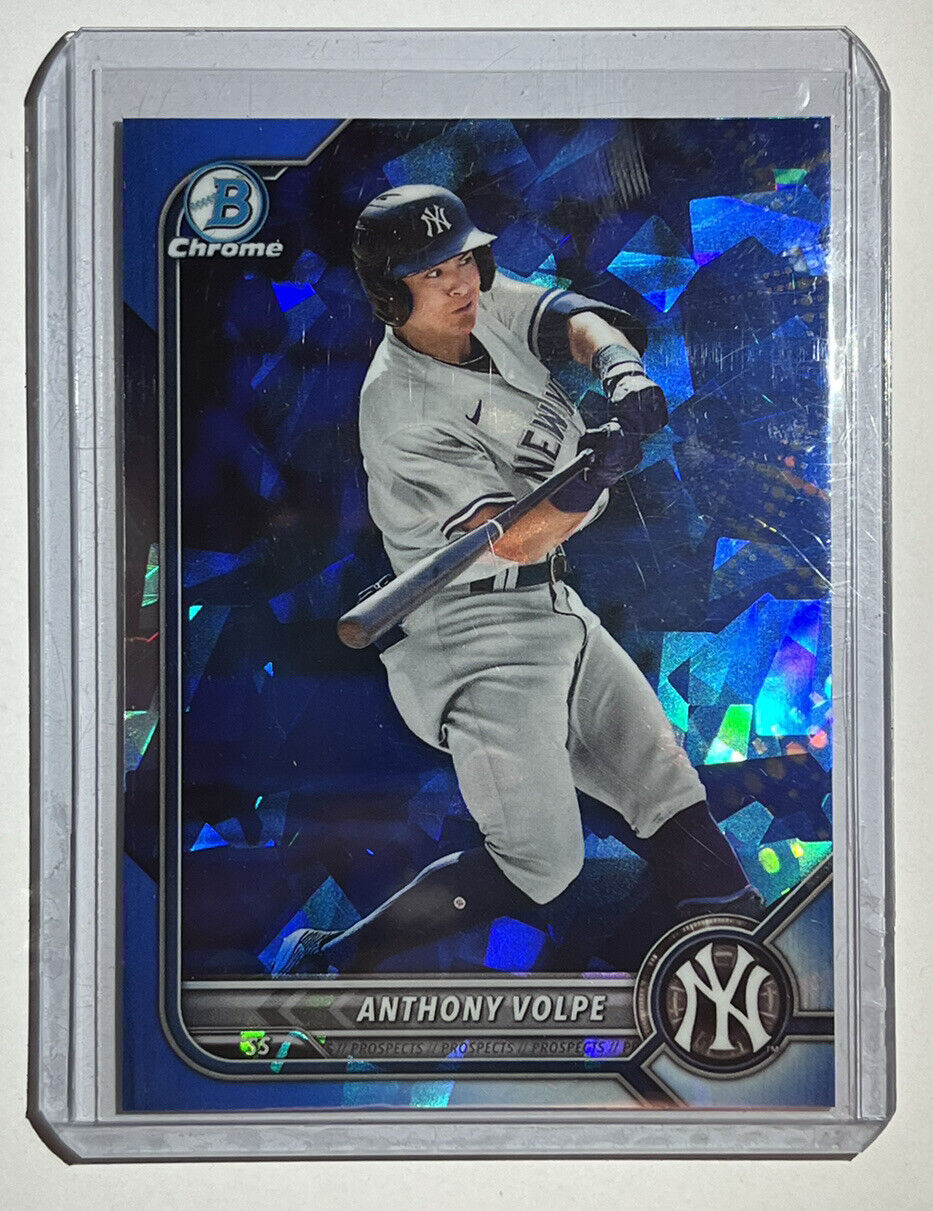 2022 Bowman Chrome Draft SAPPHIRE ANTHONY VOLPE Prospect #BDC-68 Yankees