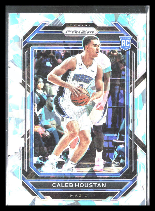 2022-23 Panini Prizm PRIZM CRACKED ICE Caleb Houstan Rookie #269 Orlando Magic - walk-of-famesports