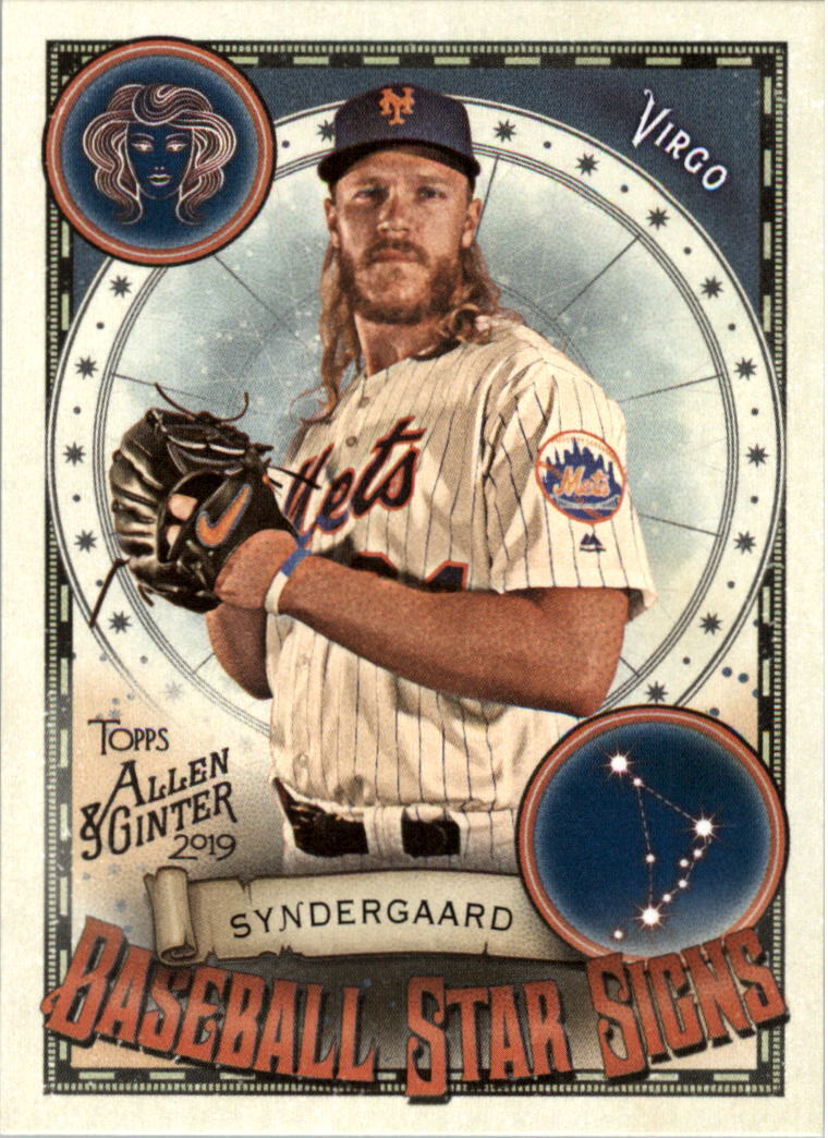 2019 Topps Allen and Ginter Baseball Star Signs #BSS39 Noah Syndergaard