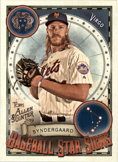 2019 Topps Allen and Ginter Baseball Star Signs #BSS39 Noah Syndergaard