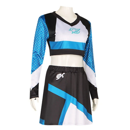 Maddy Euphoria Cheerleader Uniform Cosplay Costume Dress, Size XL