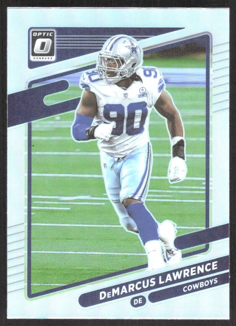 2021 Panini Donruss Optic DeMarcus Lawrence Holo Prizm #24 Dallas Cowboys