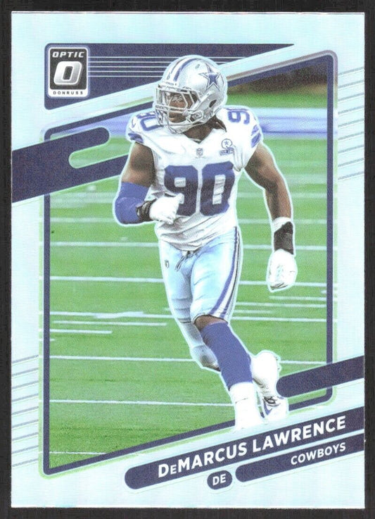2021 Panini Donruss Optic DeMarcus Lawrence Holo Prizm #24 Dallas Cowboys