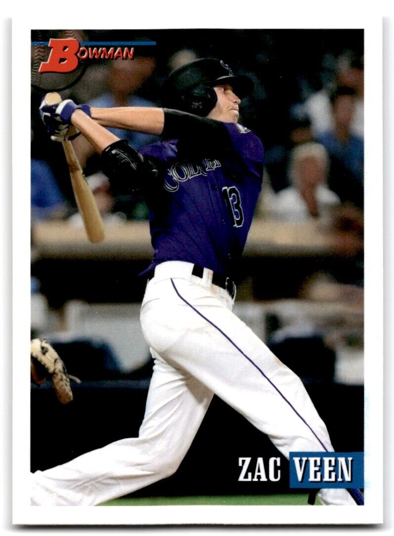2021 Bowman Rookie Zac Veen #147 Colorado Rockies