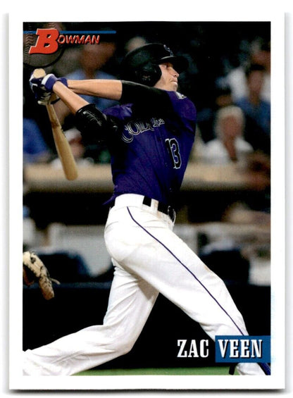 2021 Bowman Rookie Zac Veen #147 Colorado Rockies