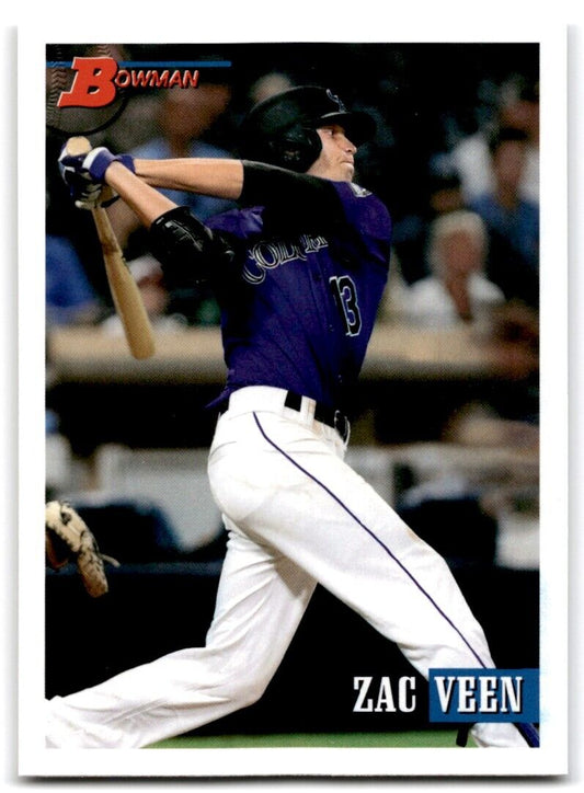 2021 Bowman Rookie Zac Veen #147 Colorado Rockies