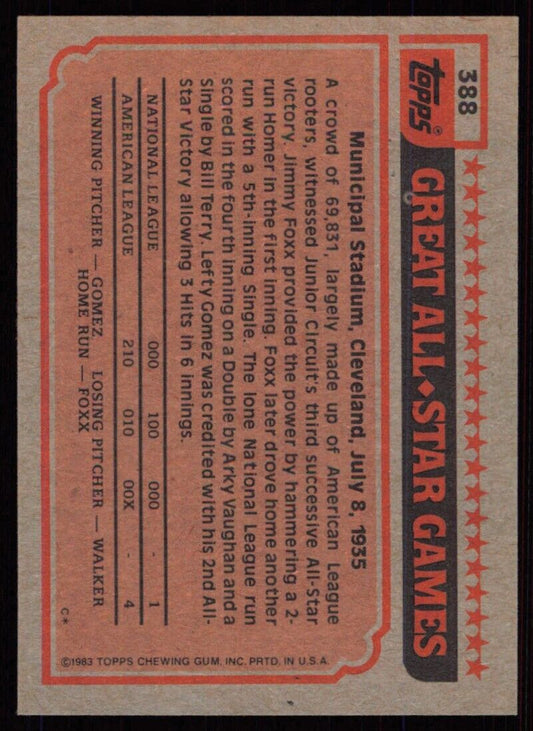 1983 Topps George Brett #388 Kansas City Royals