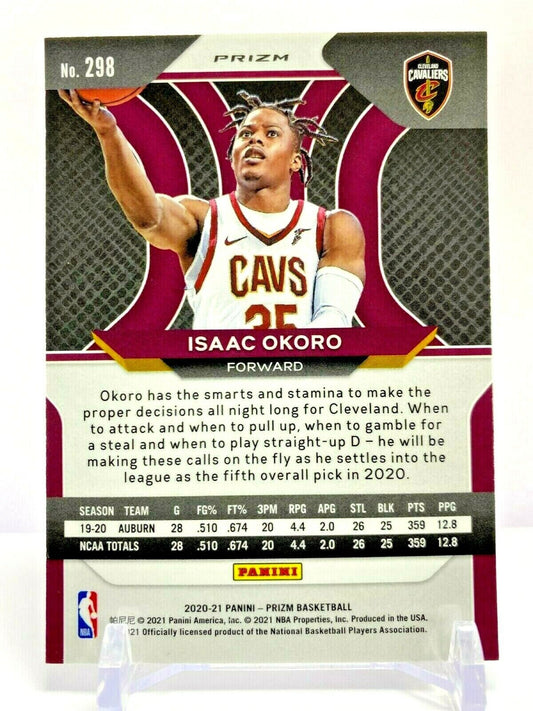 2020-21 Panini Prizm #298 Isaac Okoro Silver Prizm Rookie RC