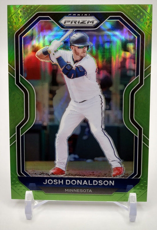 2021 Panini Prizm Josh Donaldson Green Prizm #201 Minnesota Twins