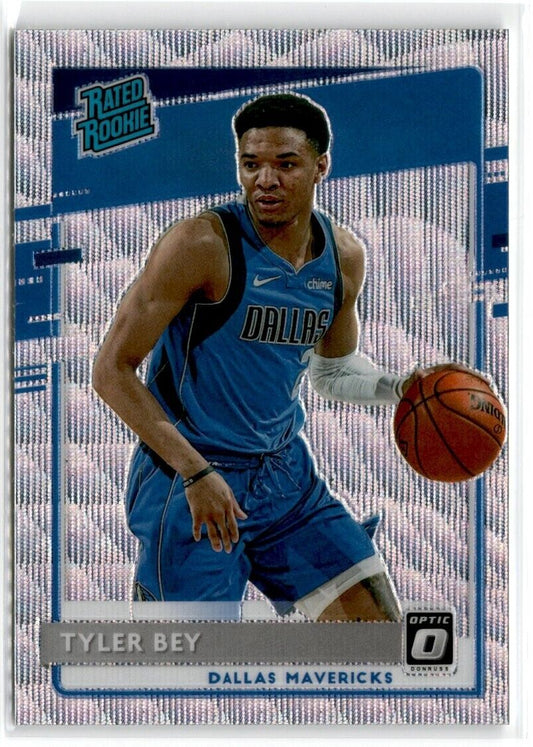 2020-21 Donruss Optic Fanatics Rated Rookies Tyler Bey #186 Dallas Mavericks