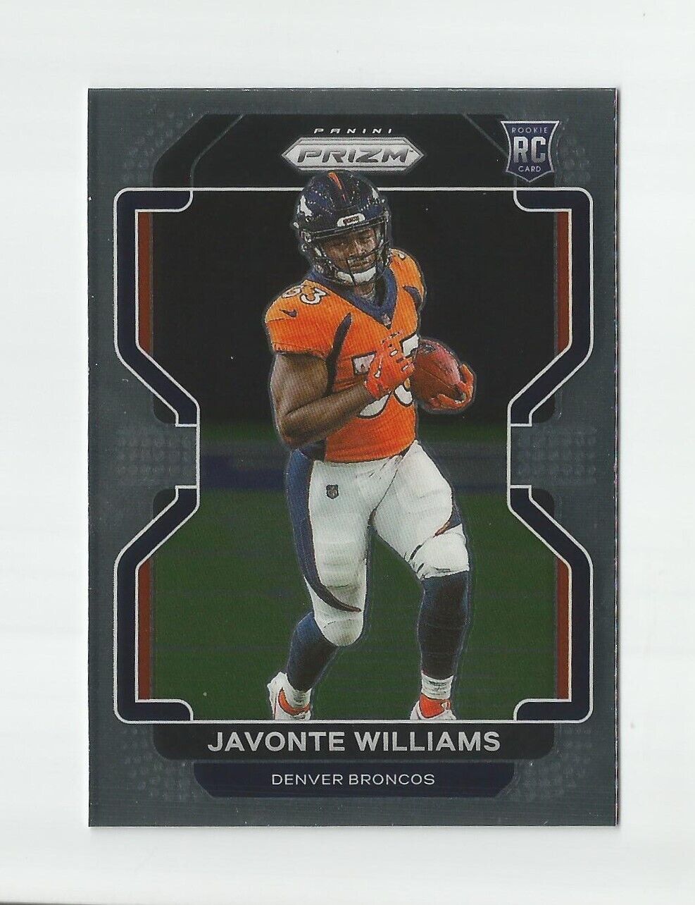 2021 Panini Prizm Javonte Williams #345 Base Rookie Card RC Denver Broncos