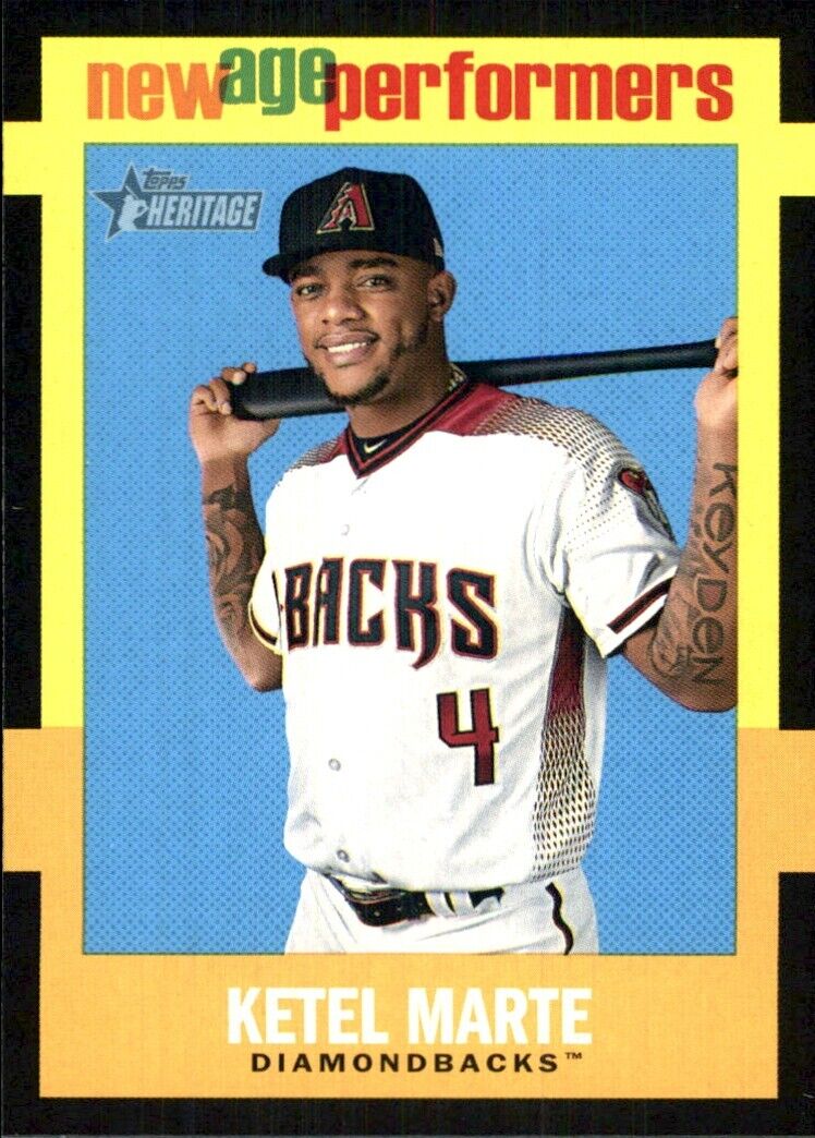 2020 Topps Heritage New Age Performers #NAP8 Ketel Marte ARIZONA DIAMONDBACKS