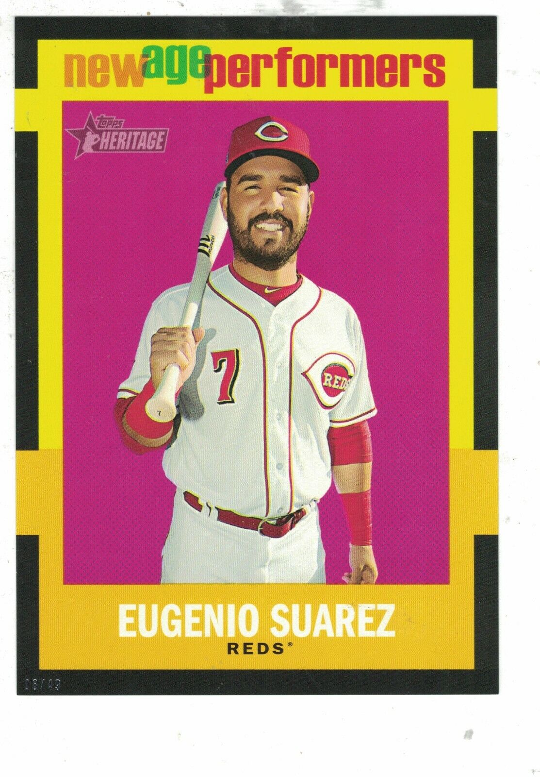 2020 Topps Heritage New Age Performers #NAP-1 Eugenio Suarez - Cincinnati Reds