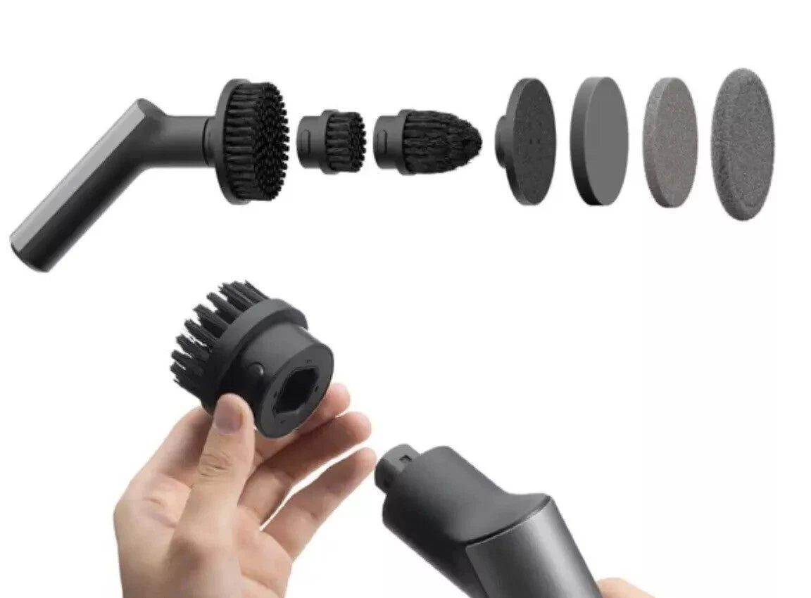 HOTO Cordless Spin Scrubber: 2.5 N·M torque, six brush heads, IPX7 rated