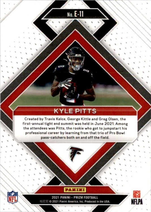 KYLE PITTS 2022 PANINI PRIZM Emergent ATLANTA FALCONS #E-11 - walk-of-famesports