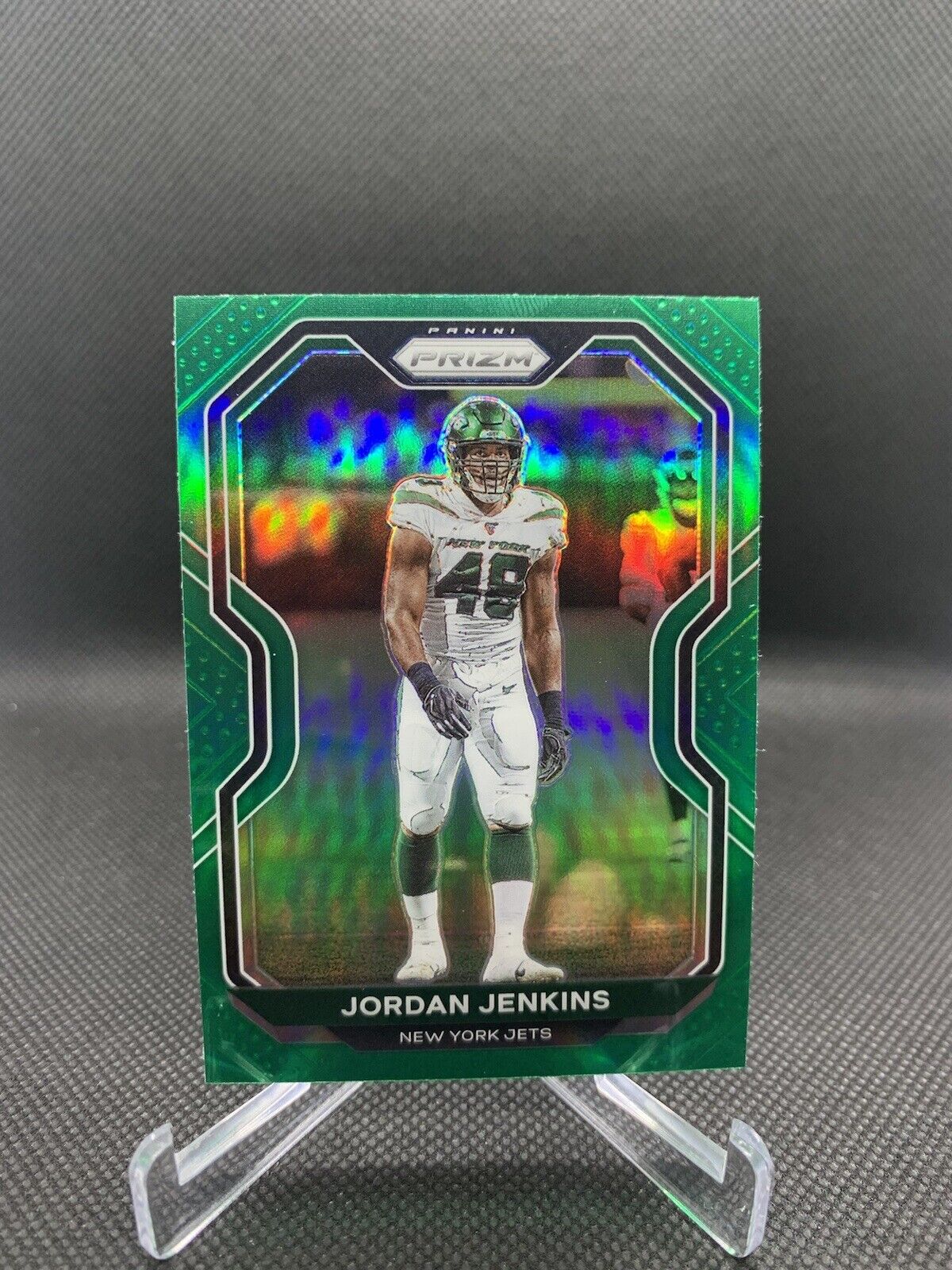 2020 Prizm Green Prizm Parallel Jordan Jenkins SP #33 Jets Parallel